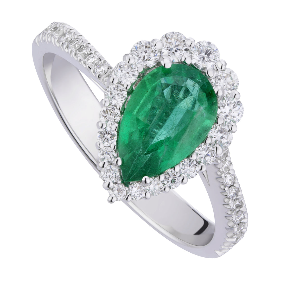 Anillo Golay esmeralda y diamantes contrario APU329DISM-19133110069