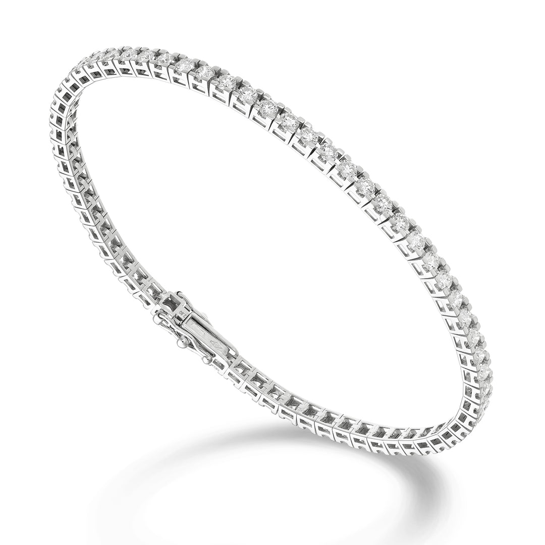 World Diamond Group bracciale tennis castone quadro light ct 0,045 cad BTQ800D0045-170-25343110287