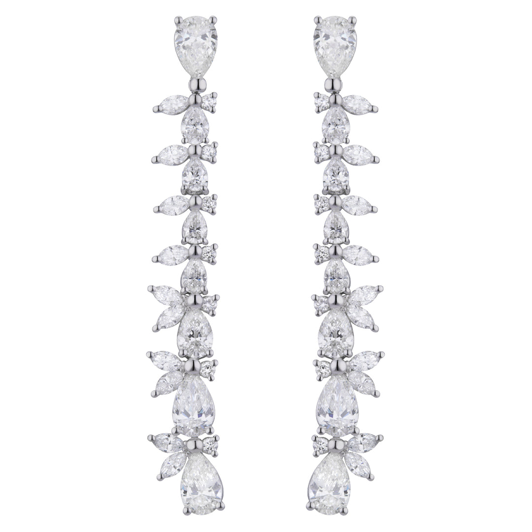World Diamond Group marquise drop riipus korvakorut ja tippa OPU013DI-19031110107