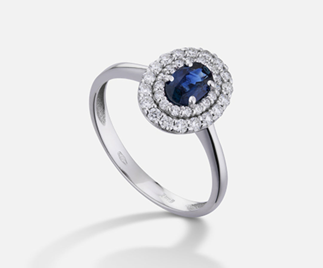 Mikiko ve 18k safir n. oval 6x4 ct.0,62 çap 0,33 MA5117O4ZFN062
