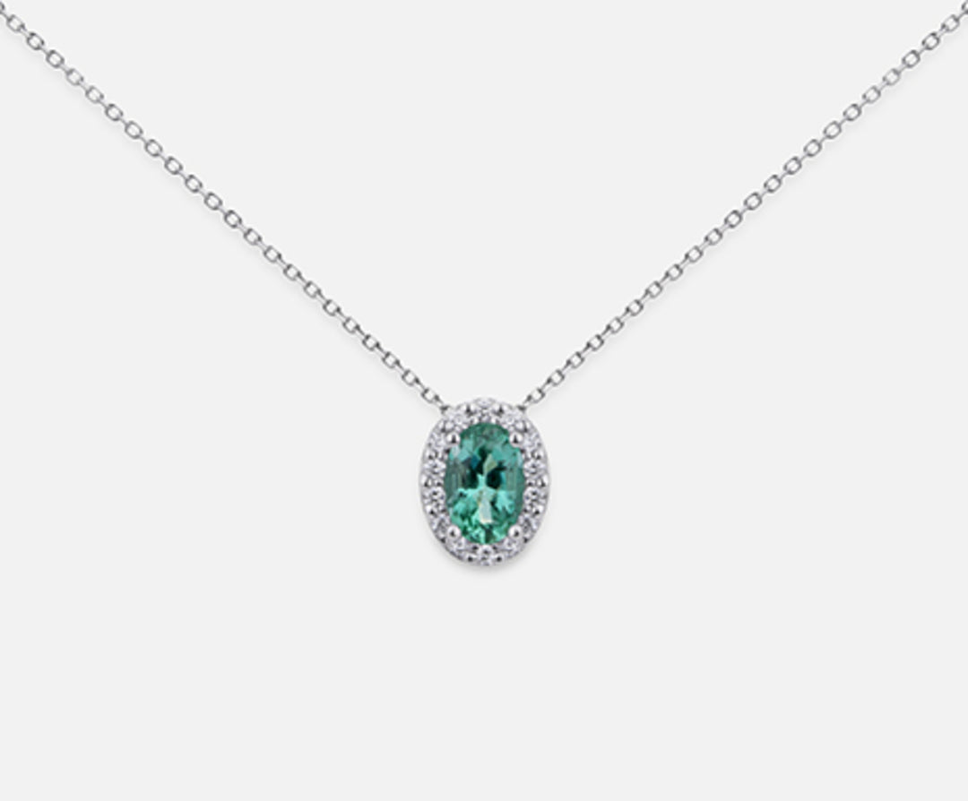 Mikiko cl 18k szmaragd n. owalny 6x4 ct.0,46 śr.0,09 MD5059O4SMN046
