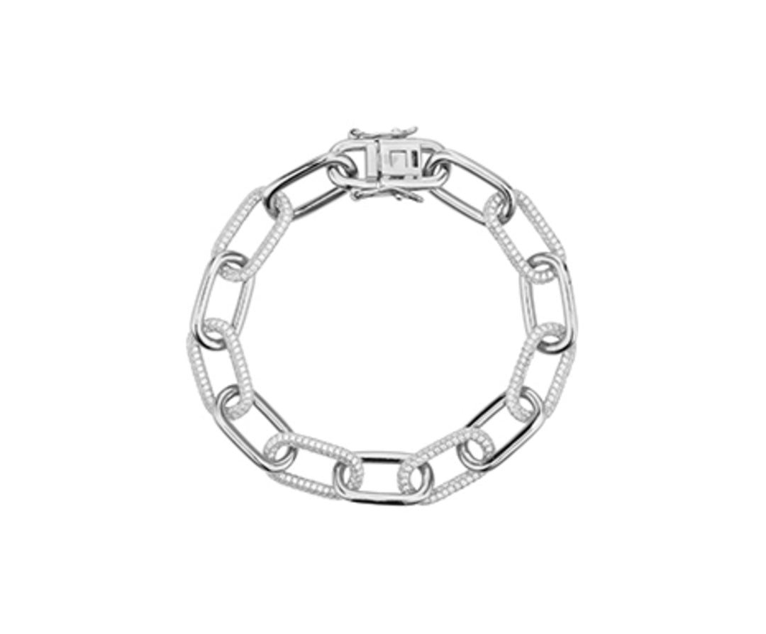Mikiko br ag925 white swarovski gems MB7417A4BIANCO0