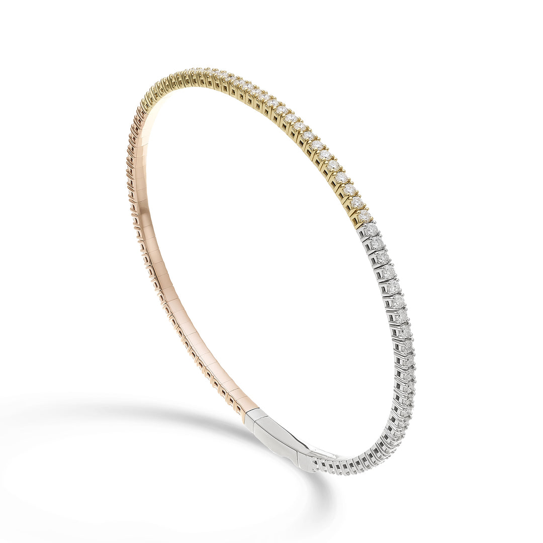 Golay br 18k tenis flex diam. 1,57 ct aur galben/roz/alb 17 cm GBFLEX002DIO7