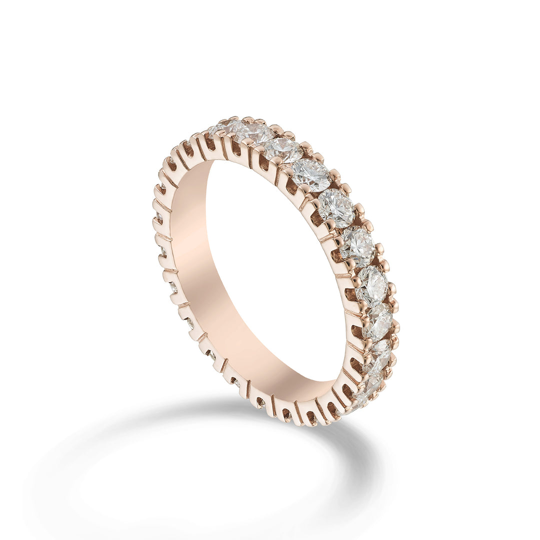 Anillo Golay lineal oro rosa AETL022DI152R-23164110064