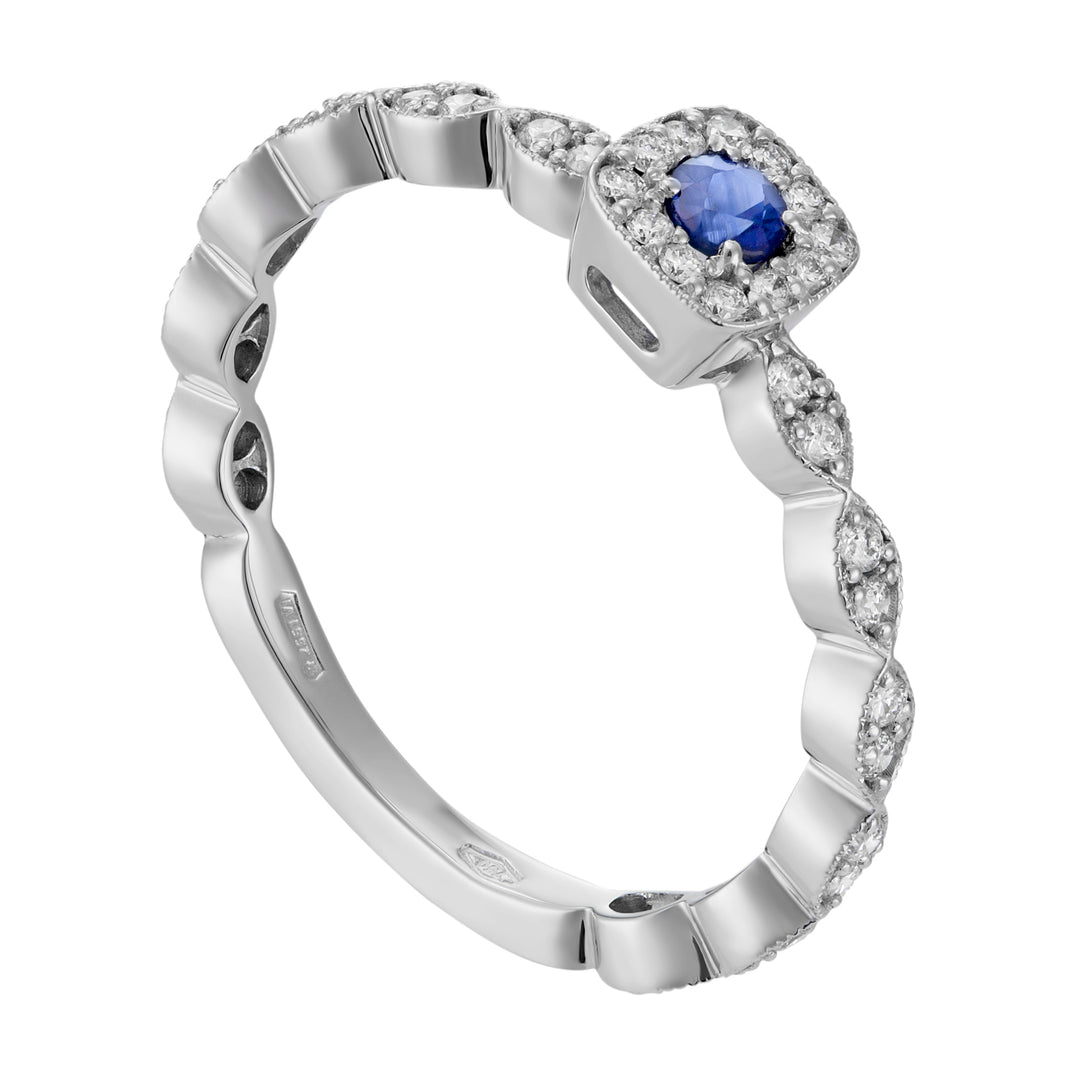 Bandă cu motiv marchiză World Diamond Group cu bar+cen.ct 0,09 c AET026BZBDI10-19025110184