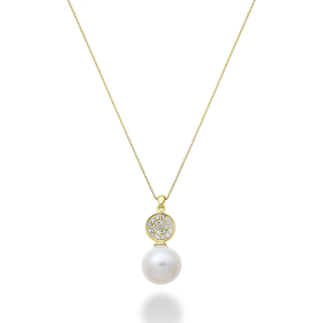 Mikiko cl 18k rund fw 8/8,5 ct.0.10 gult guld MD1094O1FABI080