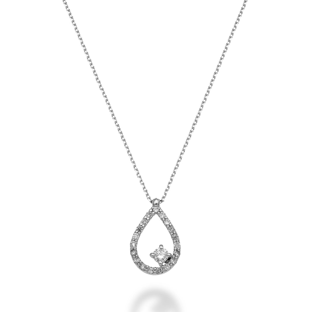 World Diamond Group nyaklánc 18k ct.0.22 "drop" GD5158O4BR022
