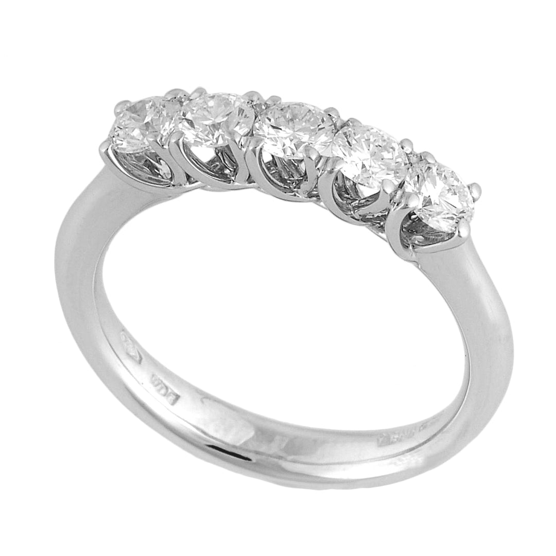 Golay grace riviera scalaire ring 5 stenen totaal 0,80 ct ABTRE1549-17349110057
