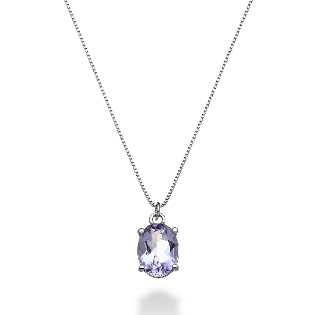 Mikiko cl 18k oval ametist 8x6 ct.1,00 MD5142O4AMET