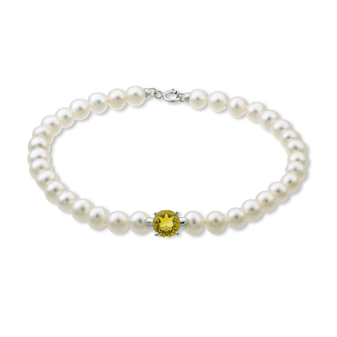 Mikiko br 18k fw 5-5.5 citrino redondo 6 ct.0.70 anillo de resorte MB1018O4CITR50