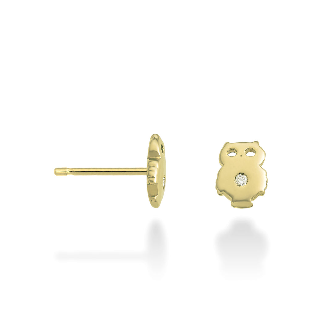 Nihama eller 18k uggla 0,02 ct gult guld NO5112O1BR002