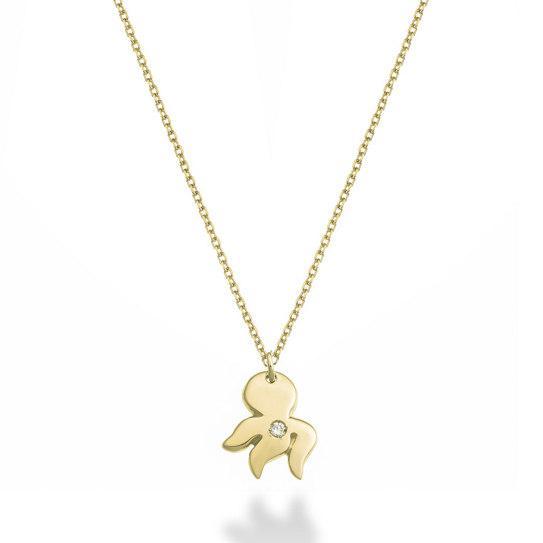 Nihama cl 18k caracatiță aur galben 0,01 ct ND5137O1BR001