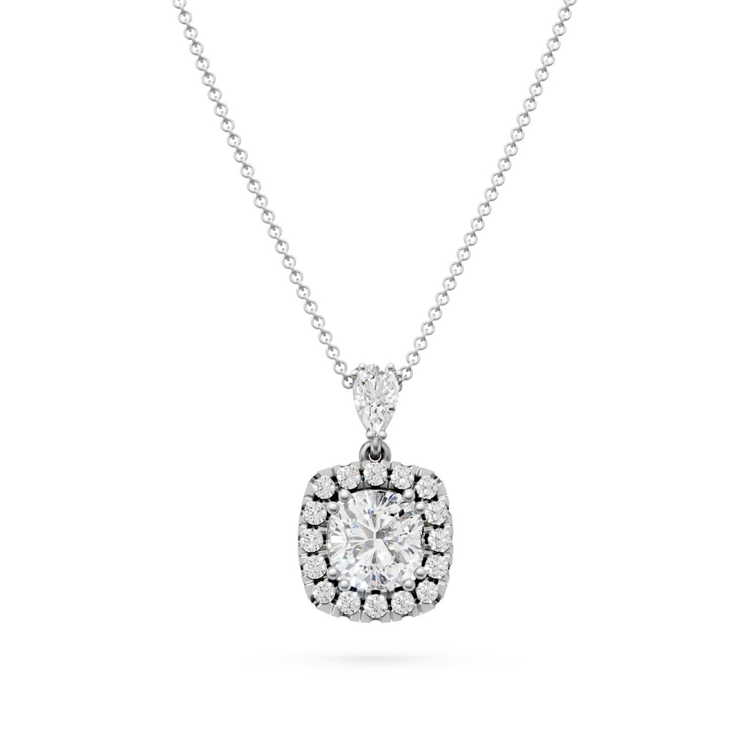 Golay collana diamante cushion 6x6 contromaglia goccia PCLC756D66-25275110295