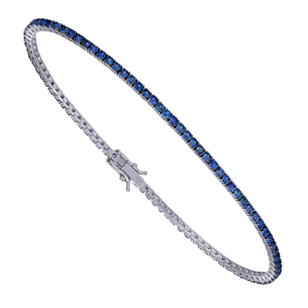 Pulseira de tênis World Diamond Group moldura de arame 1,66 ct 17,5 cm zaf BTF001ZB2