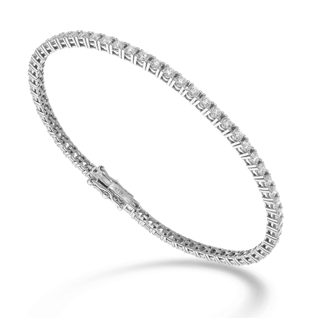 World Diamond Group gjutna tennisarmband. ljustråd ct 0,05 vardera BTF800D005-175-25343110198