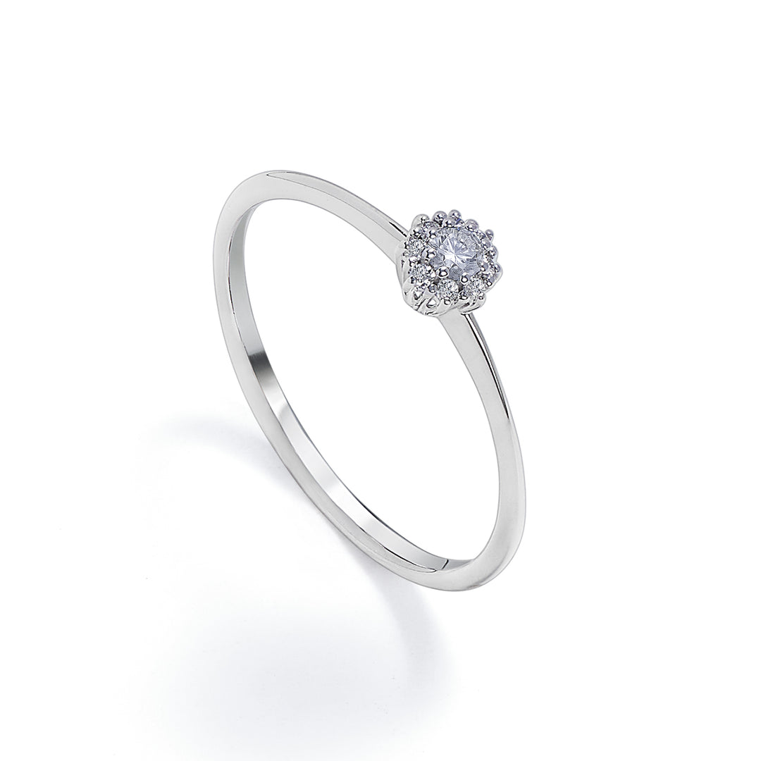 Mikiko en 18k diam. ct. i alt 0,10 str. 1 MA5139O4BR010