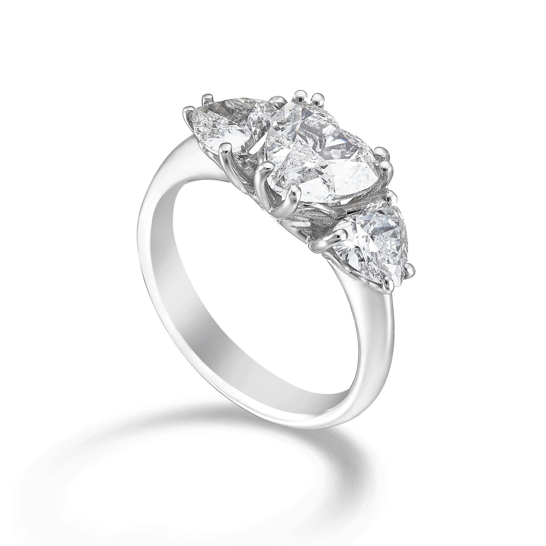 Trilogía de diamantes en forma de corazón de World Diamond Group 1,51 ct ATRSCU001DI-22307110056