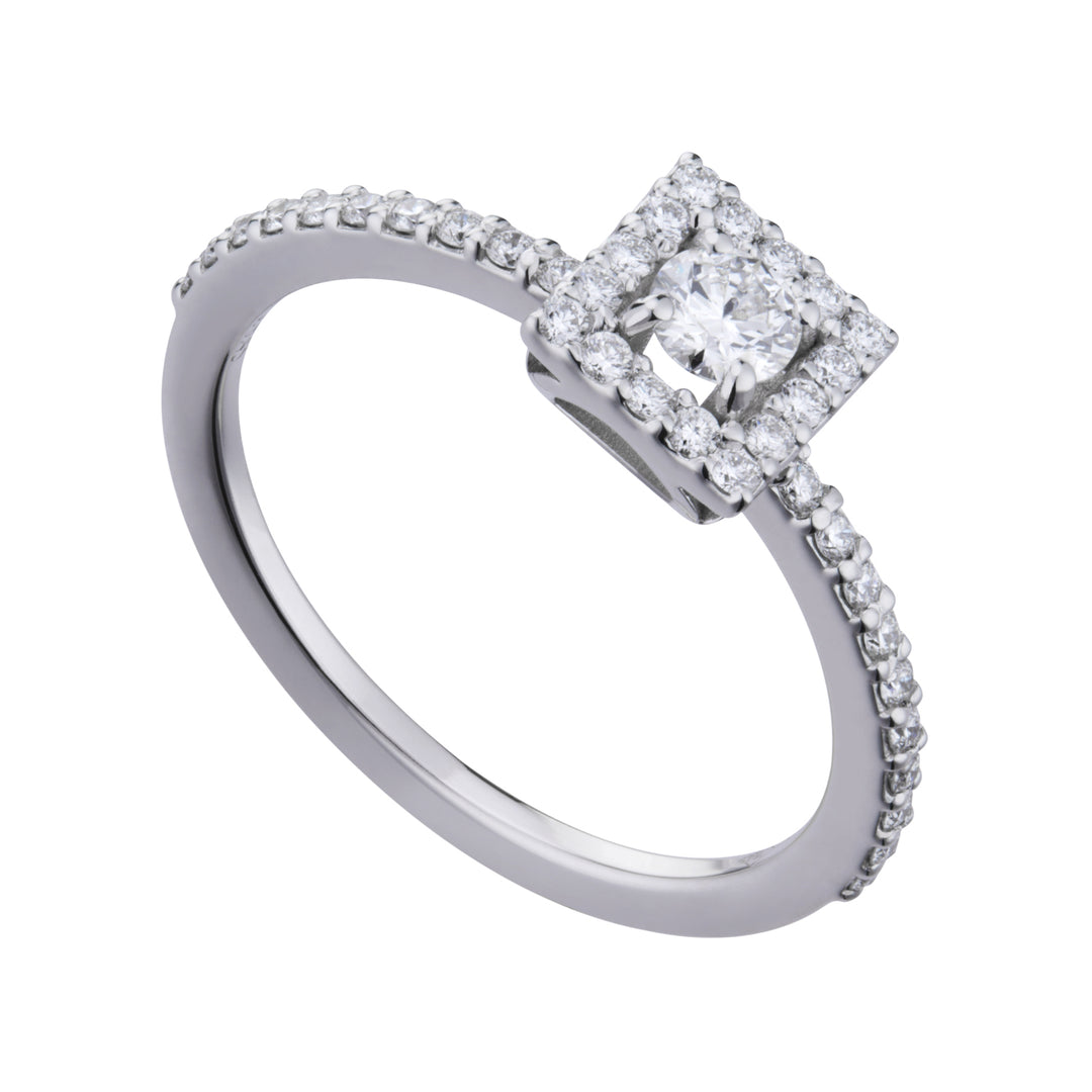 Anillo Golay cen 0,19 ct con contorno cuadrado ACT015DI1-20204110079