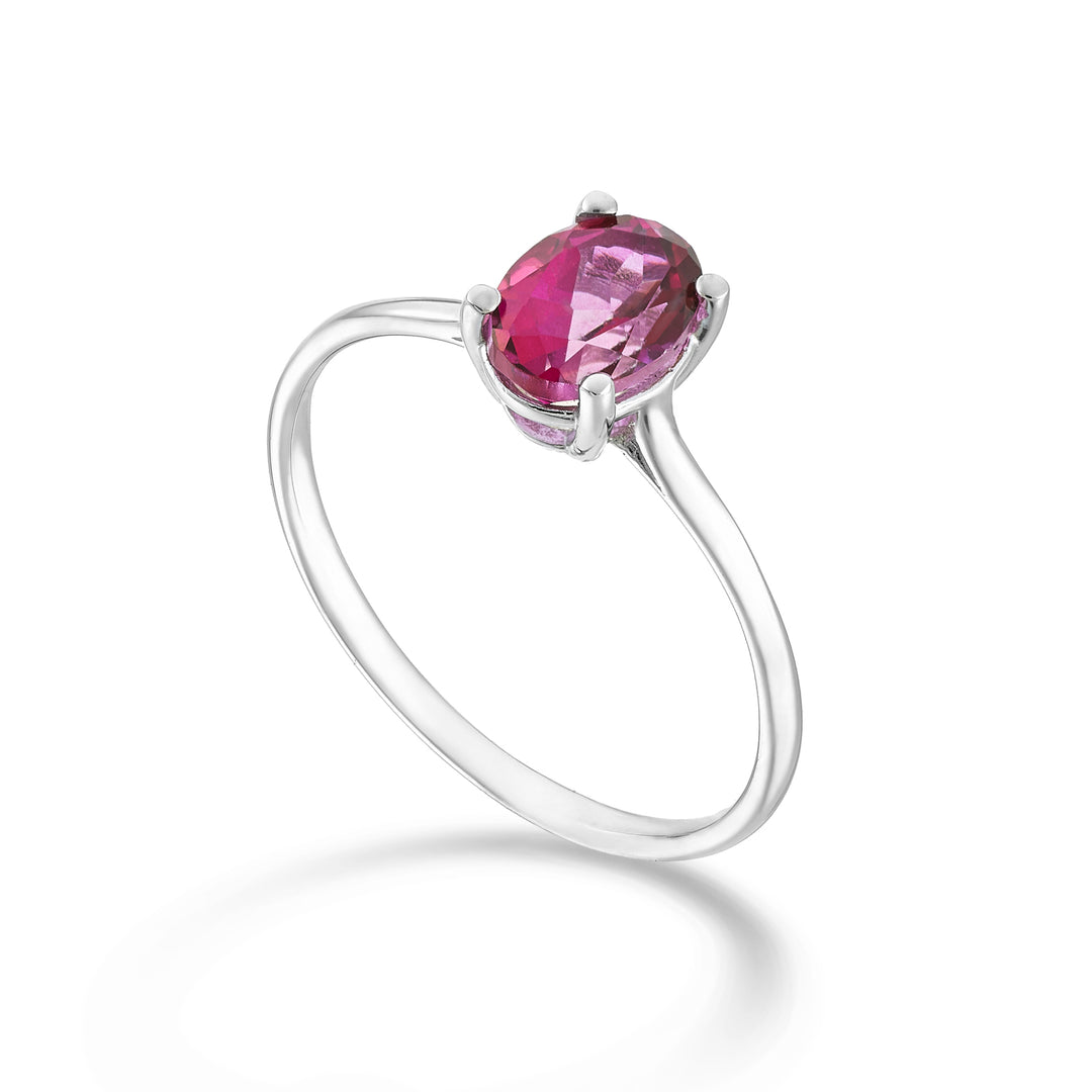 Nihama en 18k oval rosa topas 7x5 ct.0,80 NA5171O4TPPK