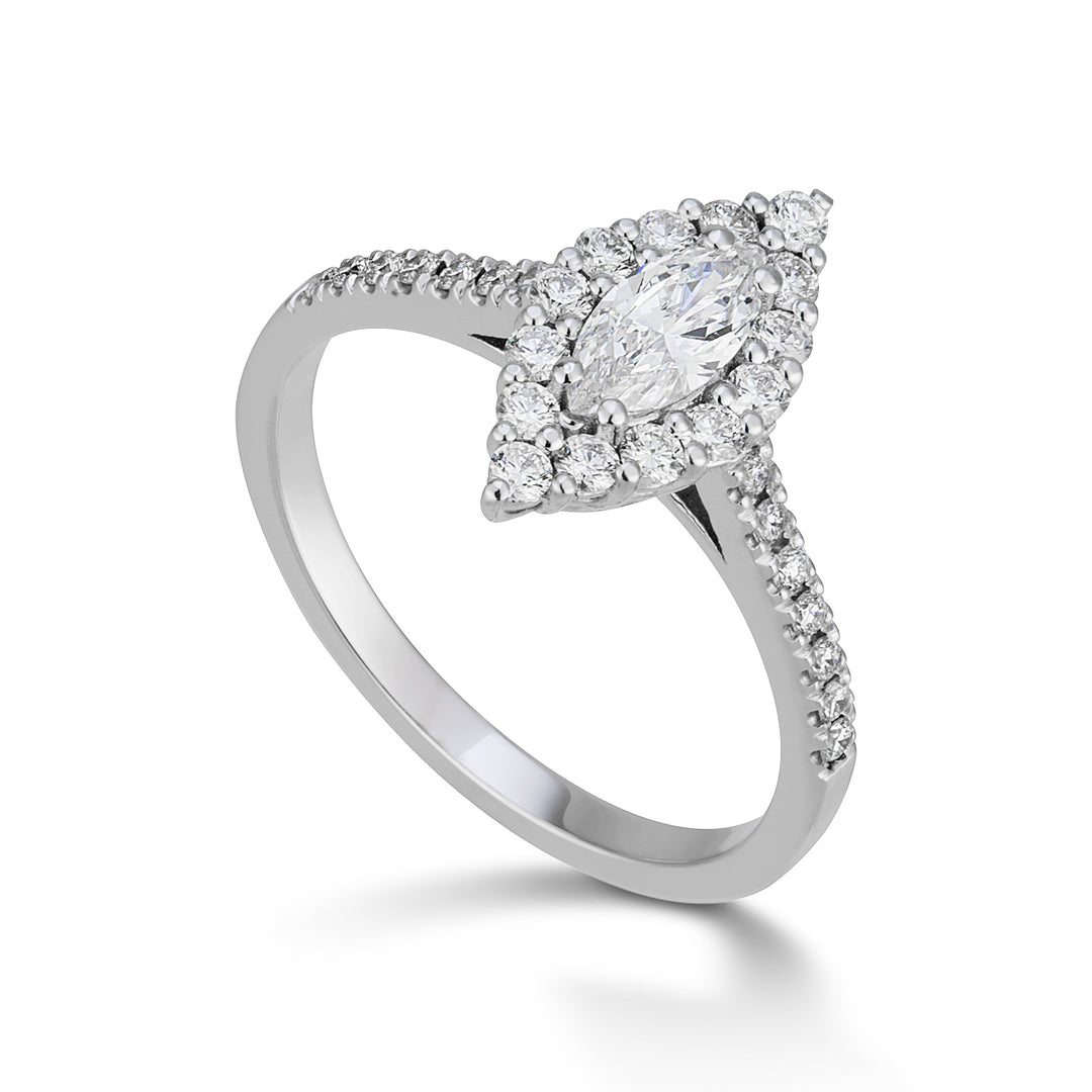 Anneau central Golay. diamants contour marquise ASLMQ002DI1-22105110017