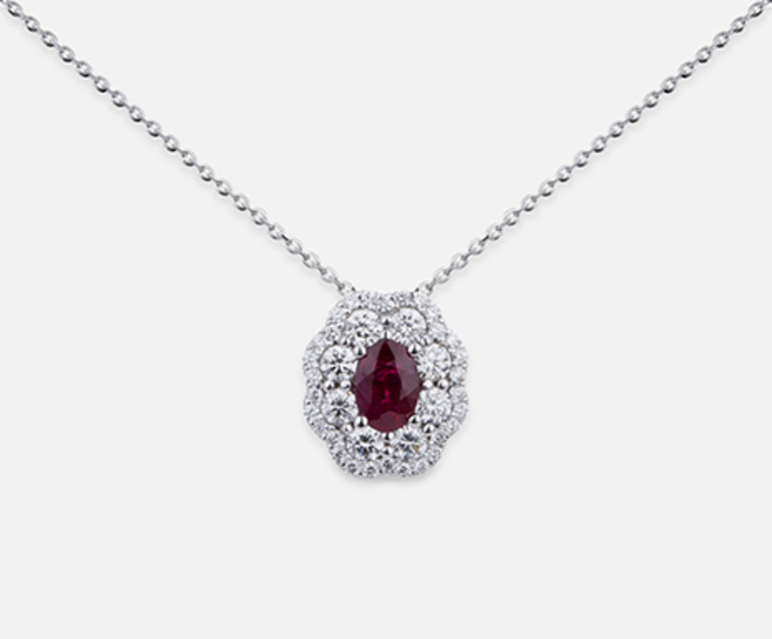Nihama cl 18k rubi n. oval 6x4 ct.0,57 dia ct.0,63 ND5057O4RBN057