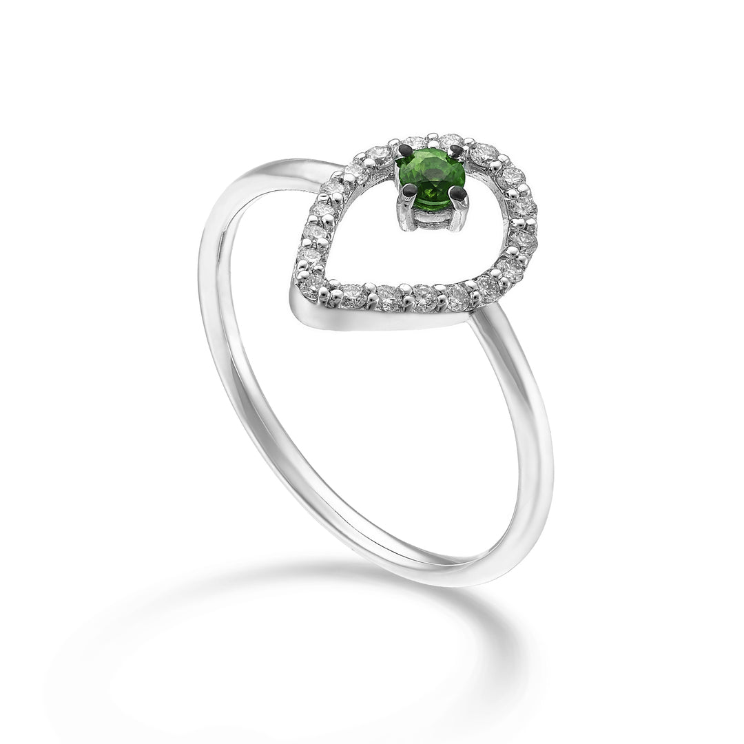 World Diamond Group en 18k "drop" smaragd n. ct.0,07 diam. ct.0.14 GA5185O4SMN021