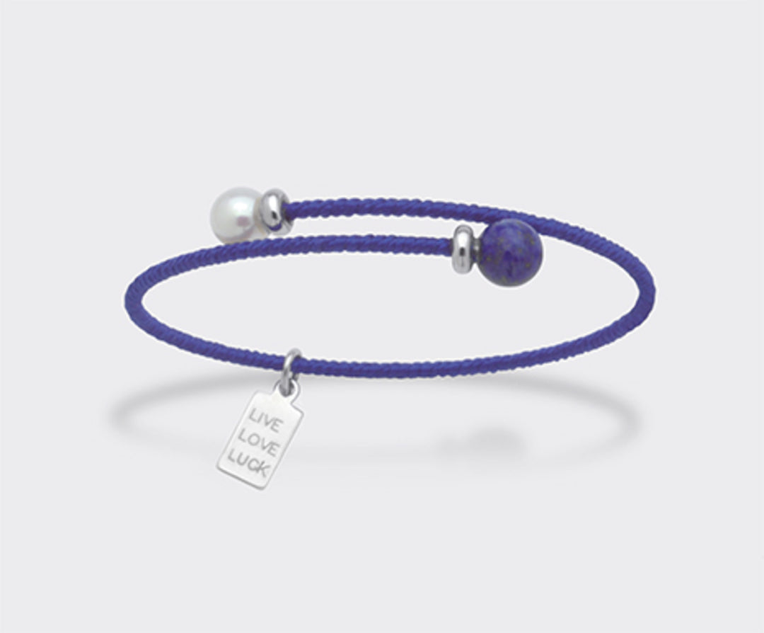 سوار br ag925 FW 6 ملم live love luck NB7274A4BLU0000