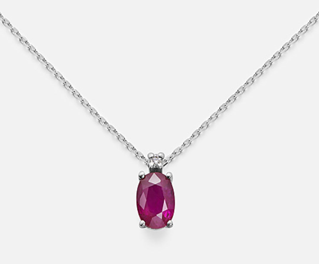 Mikiko cl 9k rubin n. owalny 6x4 ct.0,57 śr. ct.0,01 MD5034R4RBN057