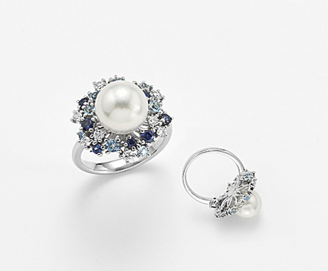 Nihama an 18k sspw 10/11 ct.0.35 saphirs bleus et topaze bleue urri ct.1.09 NA0692O4SABI100