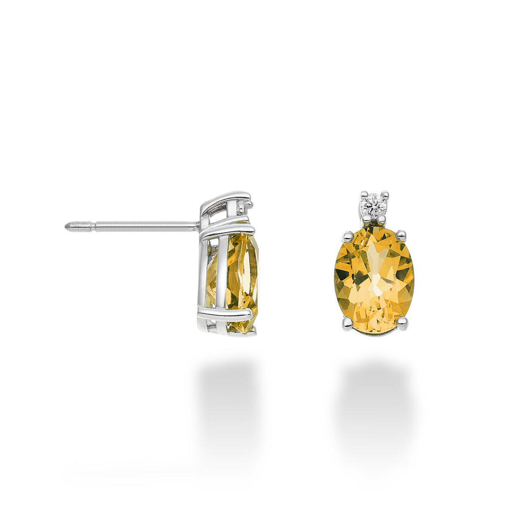 ميكيكو أو 18 قيراط سترين أصفر بيضاوي 8x6 قيراط 2,20، الماس 0,05 قيراط MO5025O4CITR