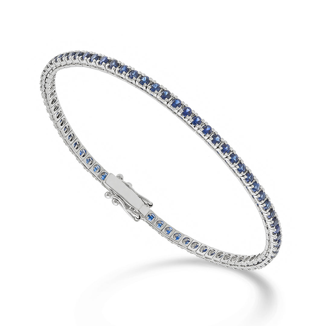 Mikiko br tennis 18k sapphires ct. 3.20 cm.17.5 - 71 settings MBTQ250ZFRO4
