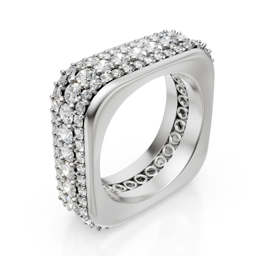 Golay fingerring cubika linje 3 rader ACUBETDI2-19344110104
