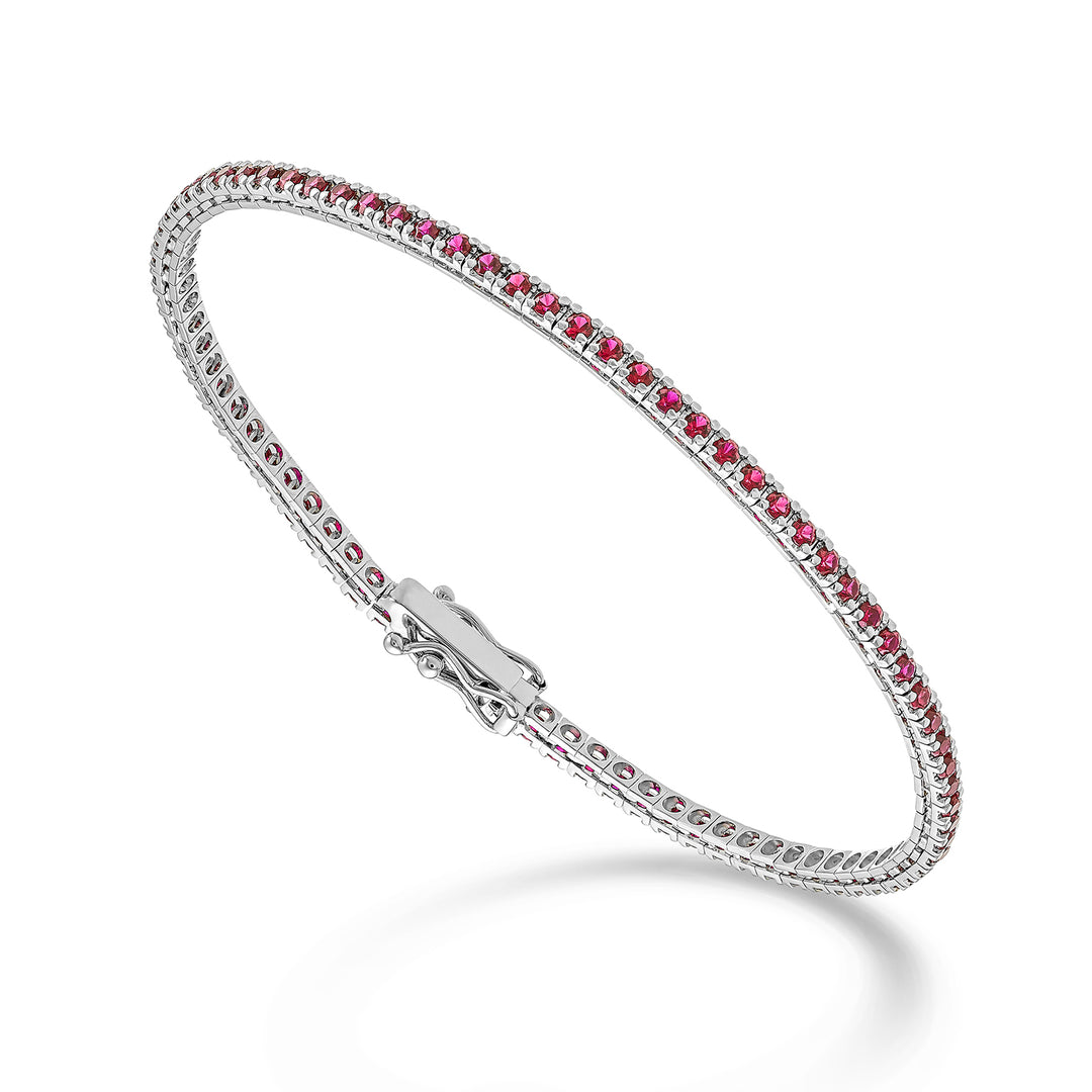 X-Diamond br tenis 18k rubíes ct.2,30 cm.17,5 - 80 ajustes LXDBTQ220RBRO4