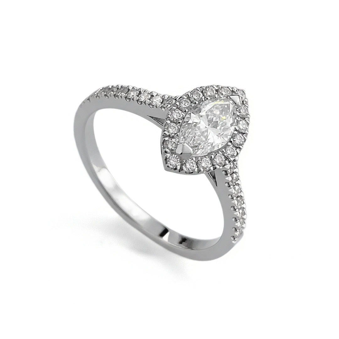Golay központi gyűrű. marquise 0,70 ct gyémánt körvonal ASLMQ001DI-22270110019