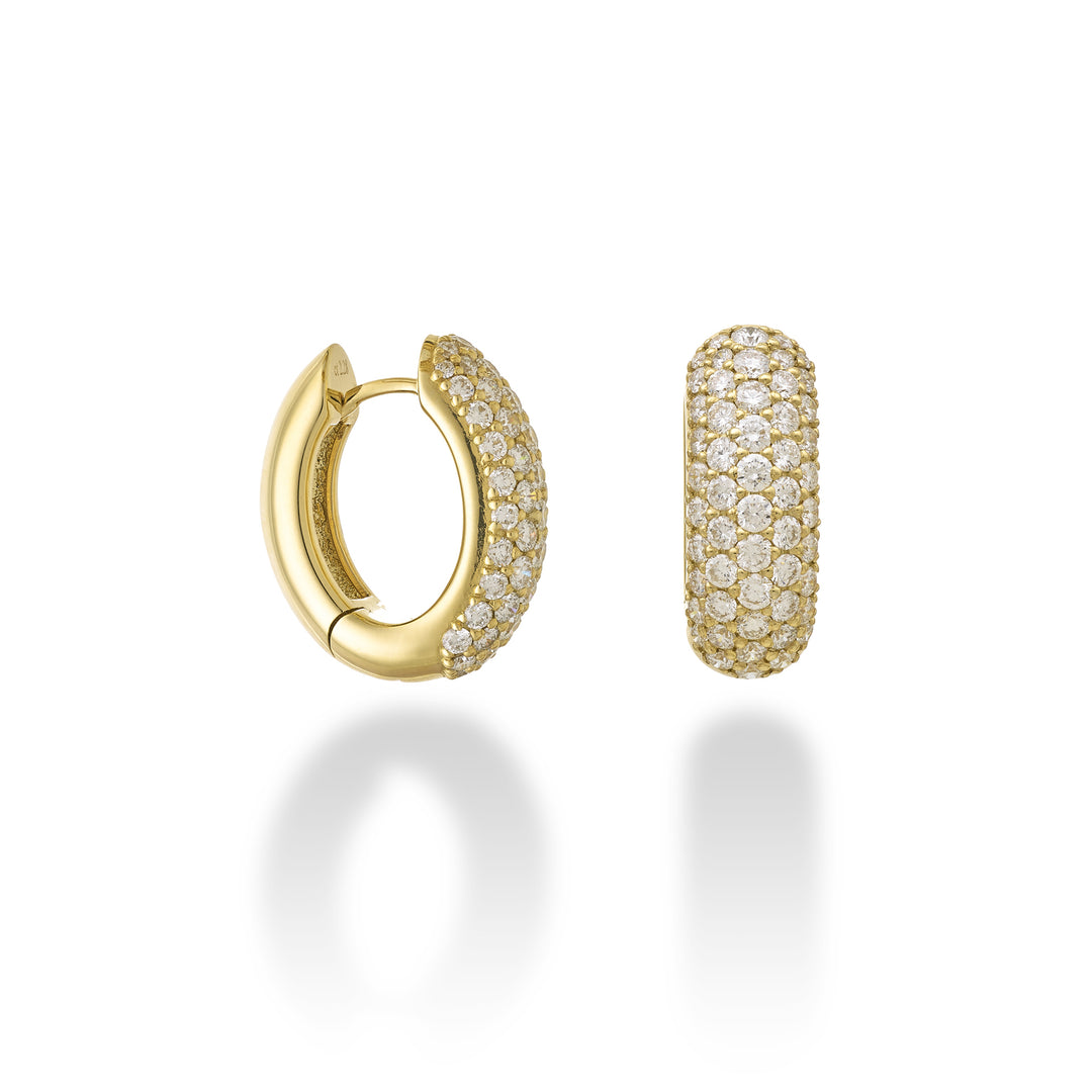 Golay thick oval pave&