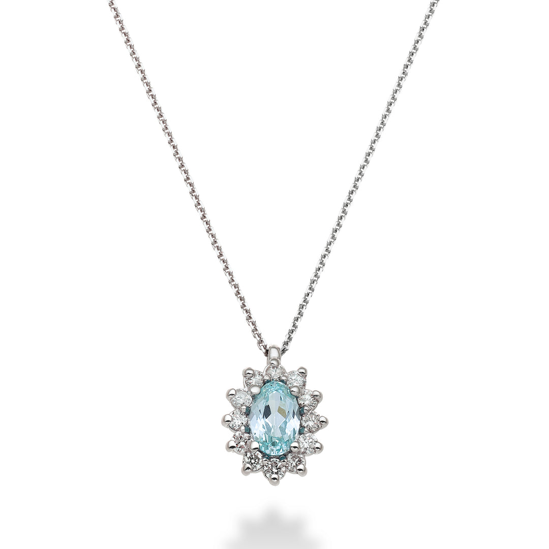 Mikiko cl 18k tormalina paraiba ovale 6x4 ct.0,70 diam. ct.0,23 MD5047O4PAR