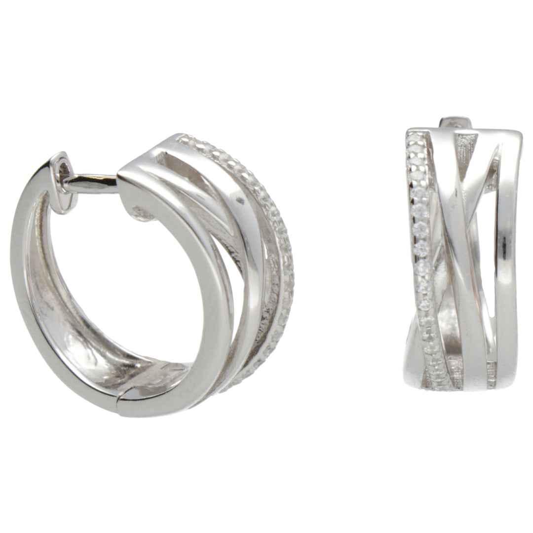 Mikiko eller ag925 hvite swarovski edelstener MO7622A4BIANCO0