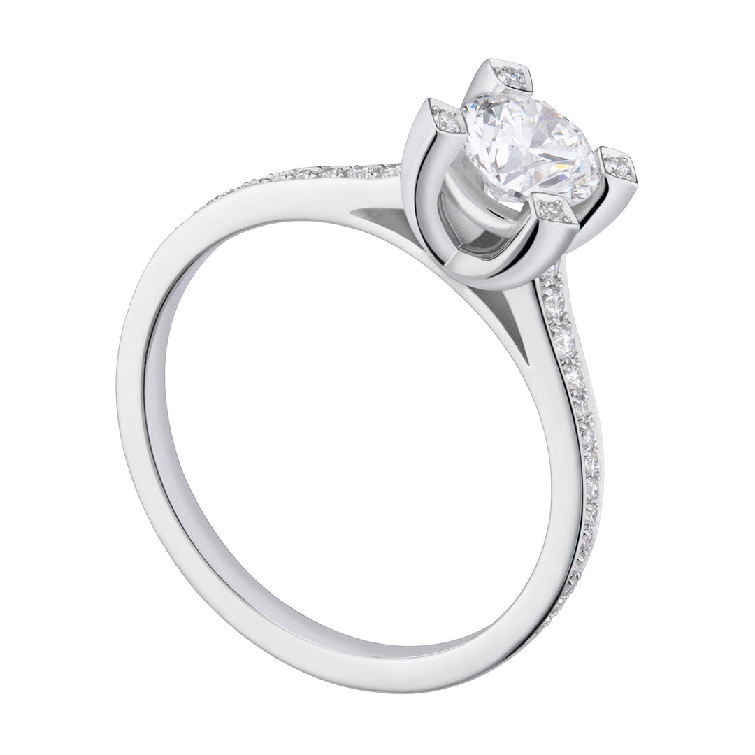 Prsten World Diamond Group fm griffes incas. představec pave&