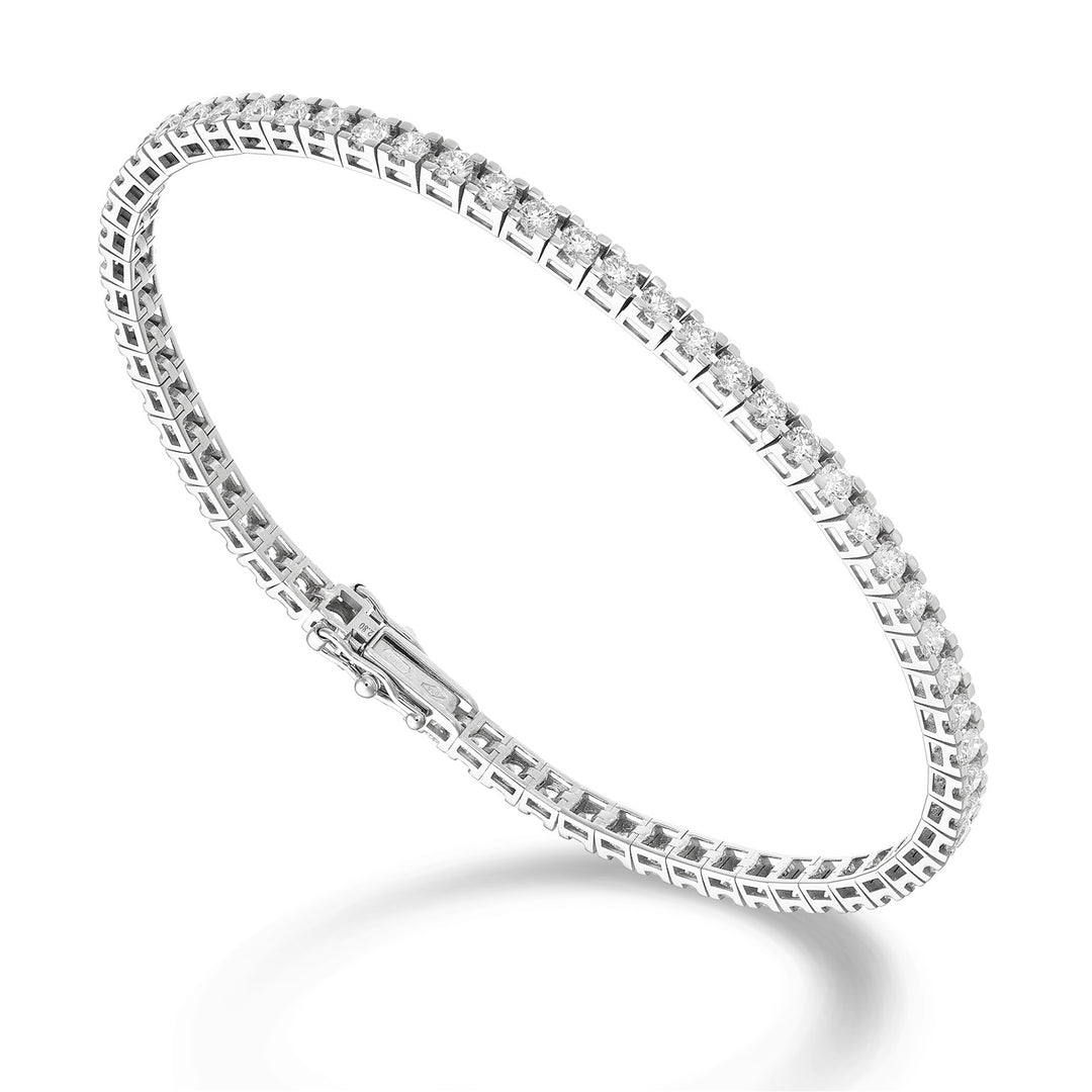 World Diamond Group bracciale tennis castone quadro light ct 0,05 cad BTQ800D005-175-25343110290