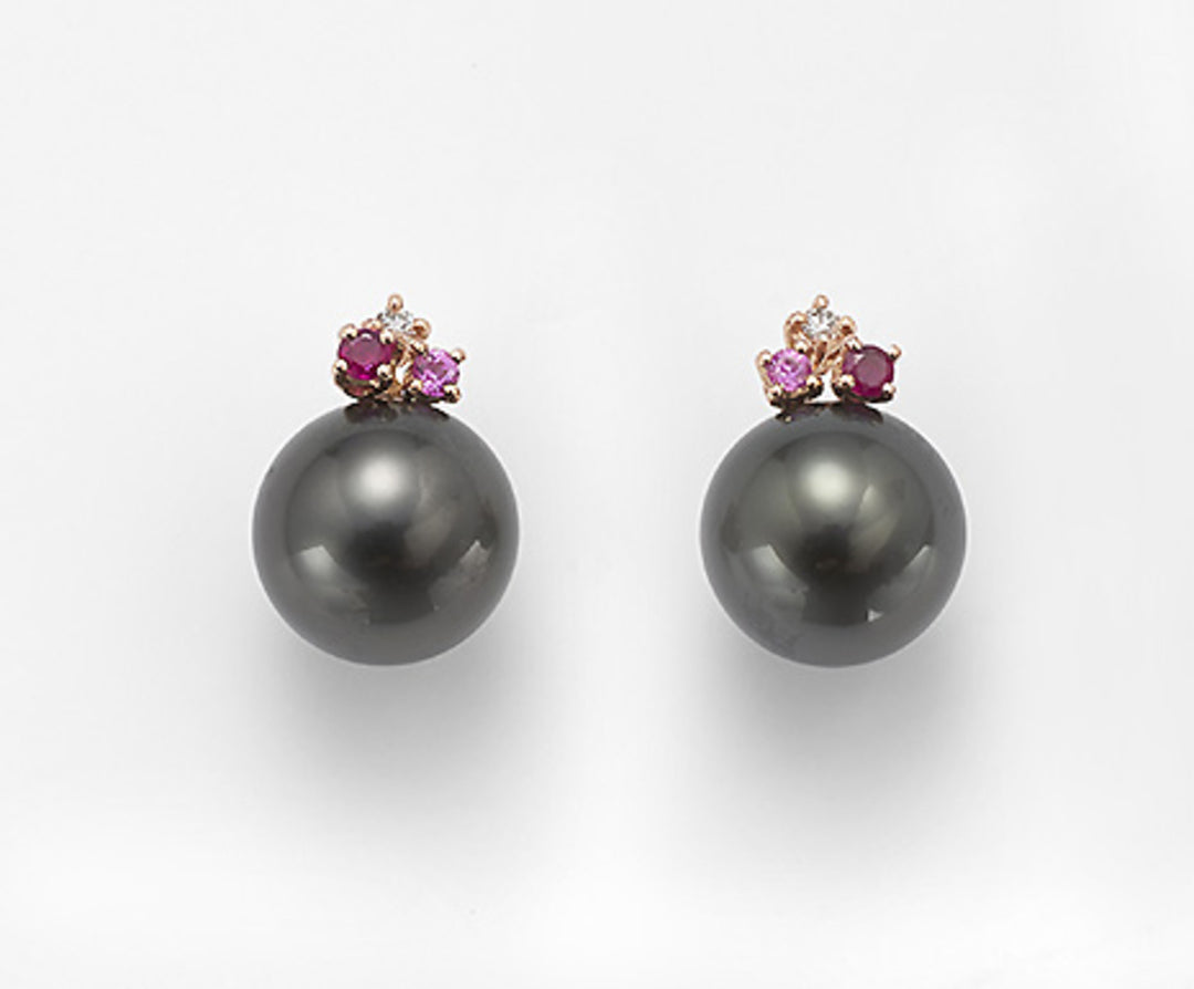 Nihama or 18k sspb 10/11 ct.0.03 ruby 0.12 ct and sapff.rosa ct.0.07 NO1408O3SANE100