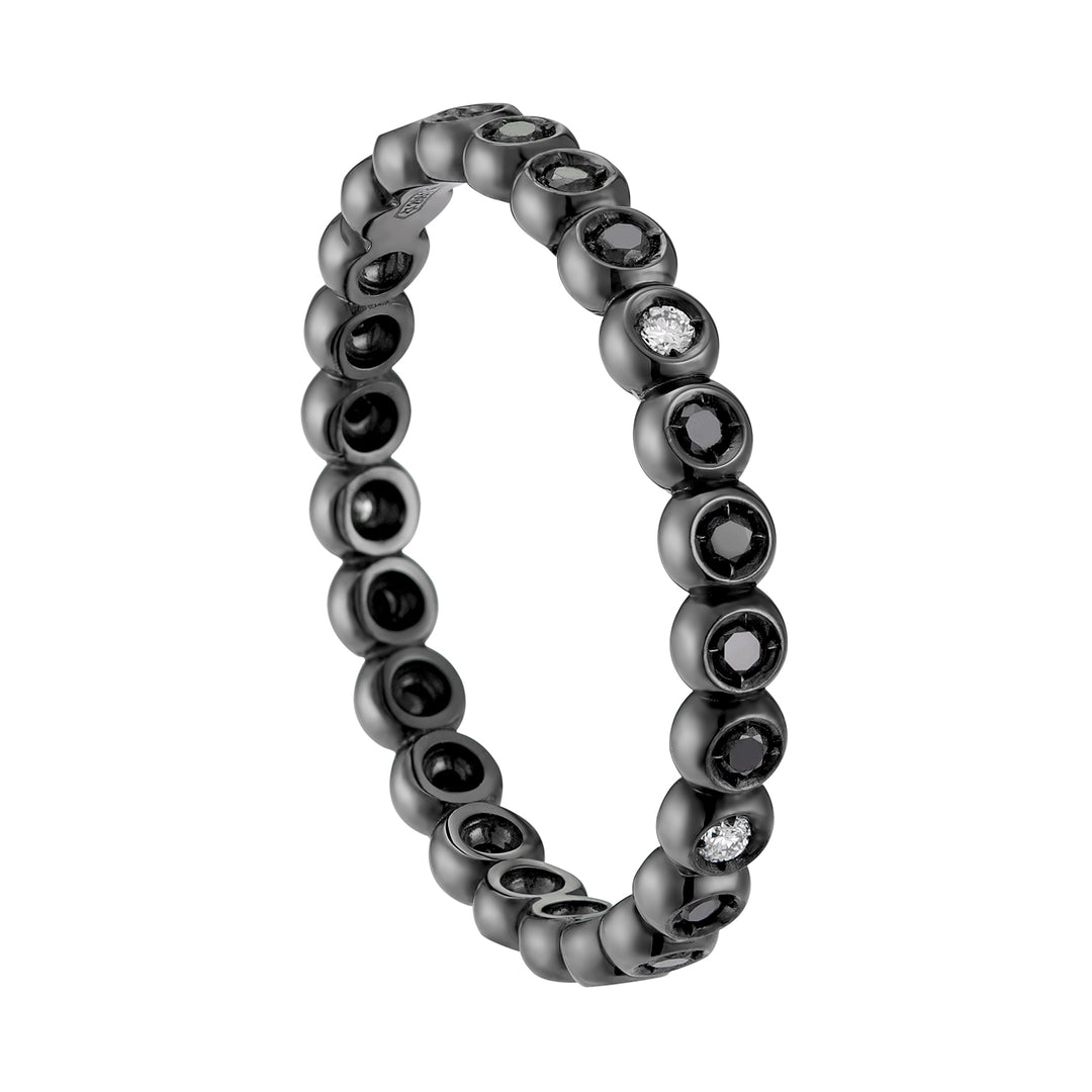 Nihama un diámetro de 18k. ct.0.02 negro ct.0.16 NA5076O6BKDI018