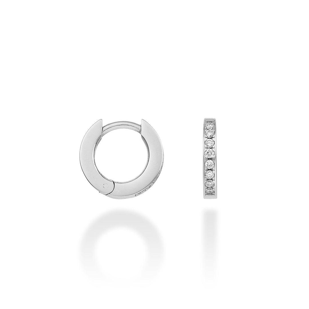 Nihama eller 18k rund diam. 0,08 ct hvidguld diam. øst. 10mm NO5062O4BR008