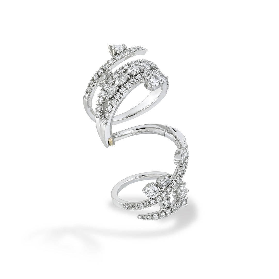 Anillo Golay fantasía serpiente, con piedras perfiladas añadidas ASNAKE03DI-25297110087