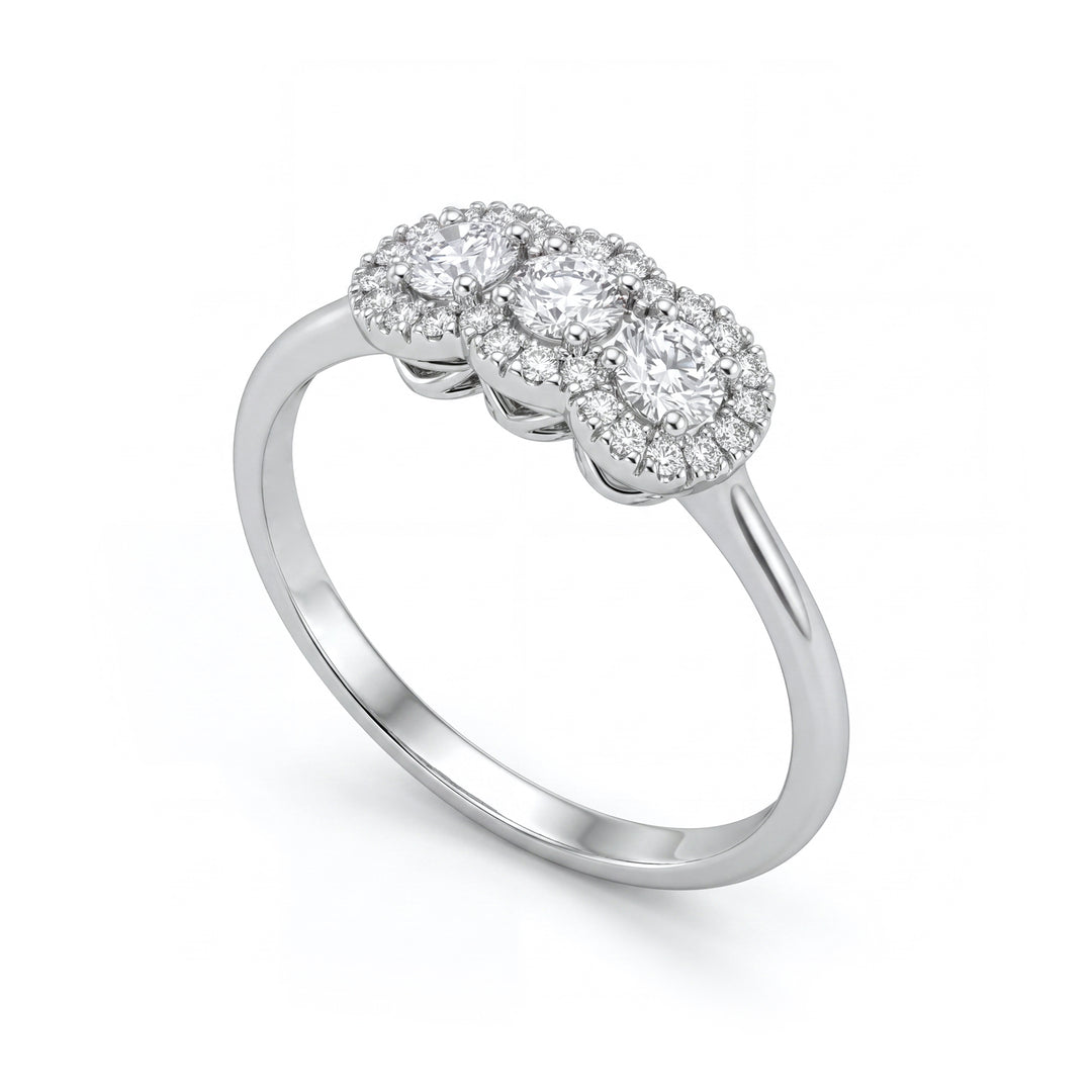 Golay anello trilogy diam. da 0,12ct contorno condiviso ATRL877D012-26131110069