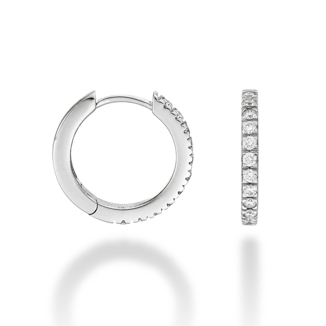 Mikiko oder 18 Kt. 0,35 Weißgold, Größe 4, Durchm. Ost. 15 mm MO5079O4BR035-4