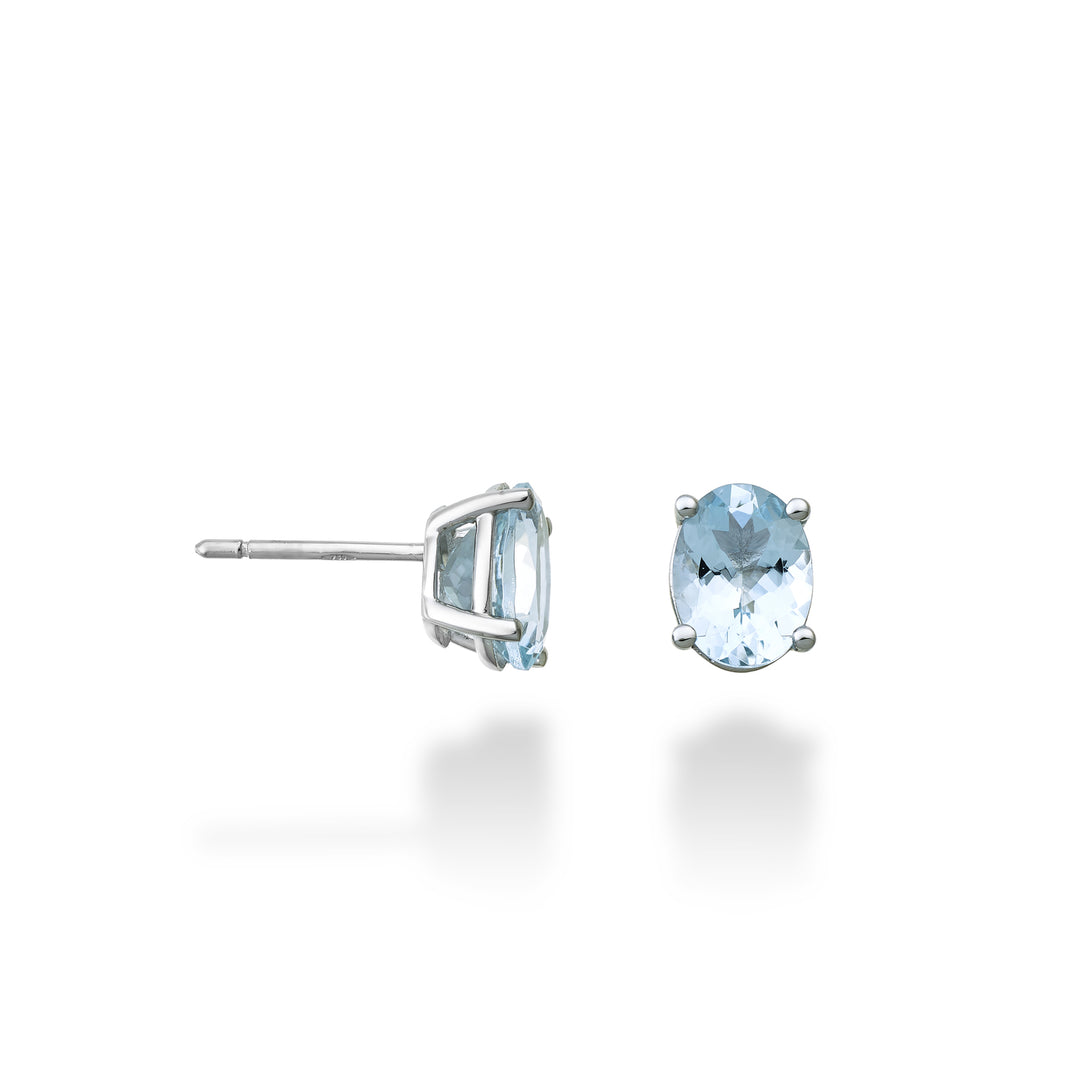 Nihama eller 18k oval akvamarin 8x6 ct.2.00 NO5122O4AM