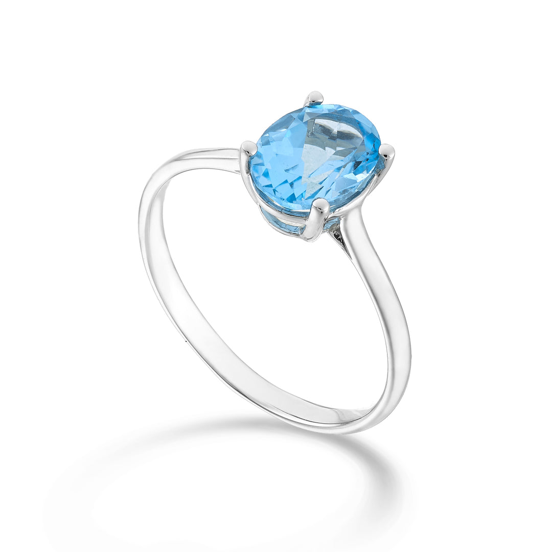 미키코 18k 타원형 토파즈 8x6ct.1,50 MA5172O4TPAZ