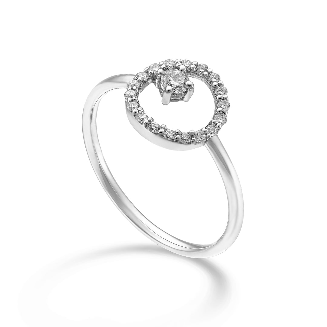 World Diamond Group en 18k ct.0.22 "rund" GA5184O4BR022
