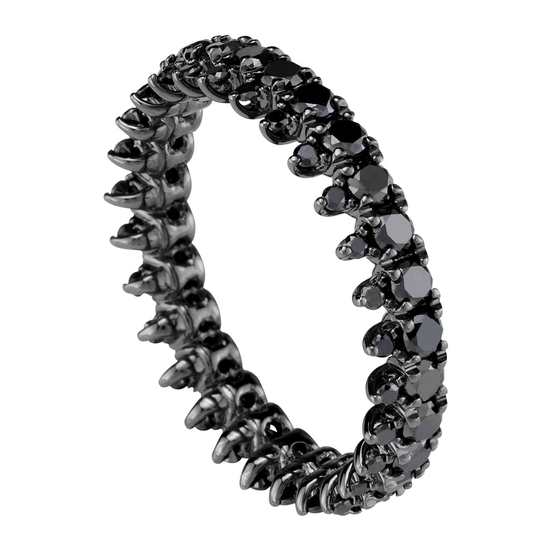 Pierścionek Golay z czarnym diamentem ADG015BK-18026110133