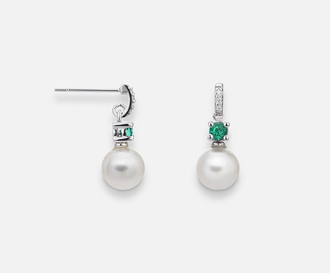 Nihama 或 18k fw 6.5/7 圆形祖母绿 mm2.75 ct.0.20 dia ct.0.02 NO1532O4FABI065